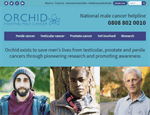 Tablet Screenshot of orchid-cancer.org.uk